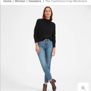 Everlane Crop Mockneck Sweater